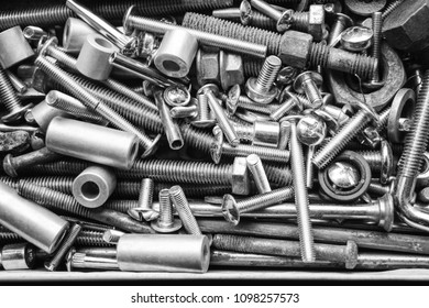 Screws And Nuts, Set
Metal Stamped Products For Fastening Different Parts Into One Object.