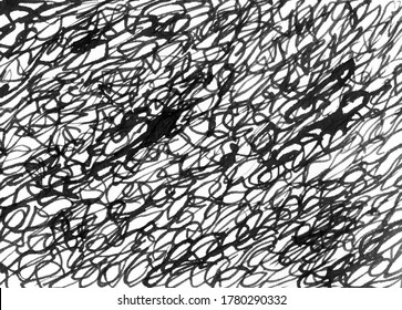 Scribble mesh net ink texture background. Vintage black and white illustration mesh. Doodle abstract decorative pattern. Grunge ink drawing, modern paper art black texture mockup on white backdrop. - Powered by Shutterstock