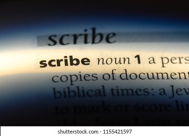 words with scribe in them