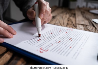 Script Proofread And Sentence Grammar Spell Check. Correct Mistakes - Shutterstock ID 1858873543