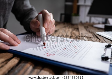 Script Proofread And Sentence Grammar Spell Check. Correct Mistakes