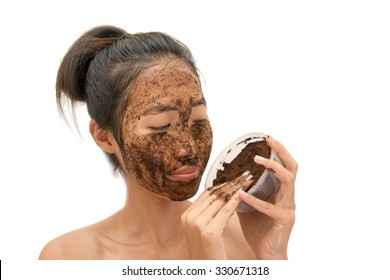 Scrub With Coffee Grounds.