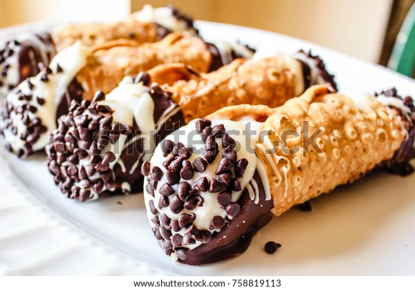 scrumptious-plate-chocolate-dipped-cannoli-chocolate-stock-photo-edit