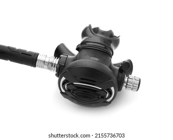 Scuba Diving Regulator Second Stage Isolated On White Background