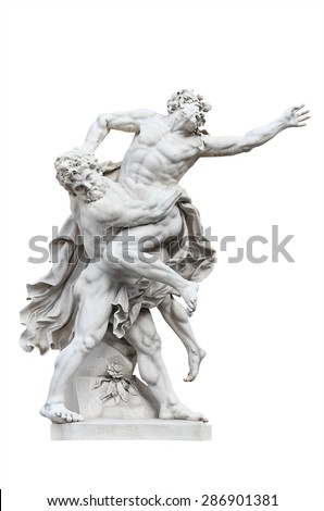 Sculptural Composition - Hercules Wrestling Antaeus. Hofburg. Vienna.Austria.