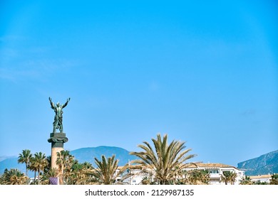 Sculpture. The famous sculpture of the city of Puerto Banus. Marbella, Costa del Sol, Andalusia, Spain. Picture taken – 25 Feb 2022.