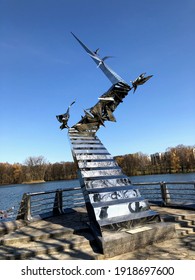 Sculpture With Flying Birds, Minsk, Belarus