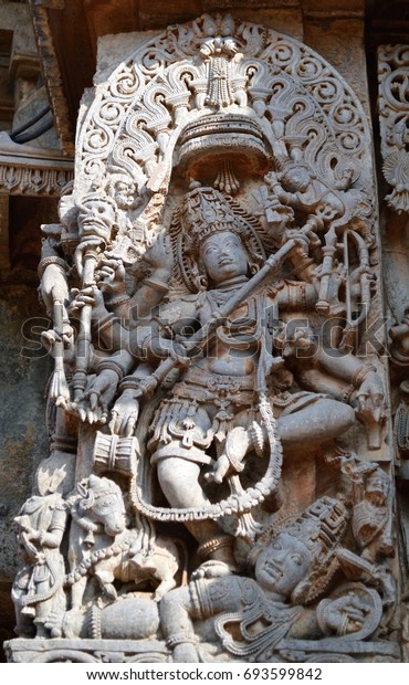 Sculpture Hoysaleswara Temple Halebidu Stock Photo (Edit Now) 693599842