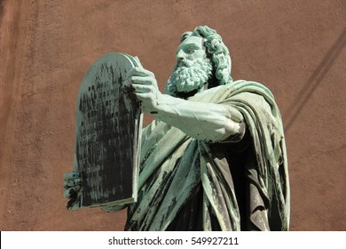 Sculpture Of Moses With Tablets Of The Law