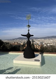 Sculpure with a nice view 

