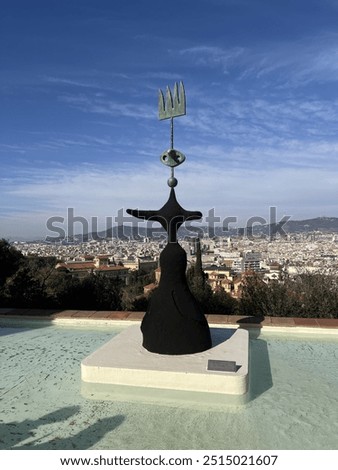 Sculpure with a nice view 
