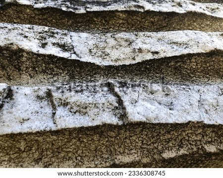 Sculpure in park with texture