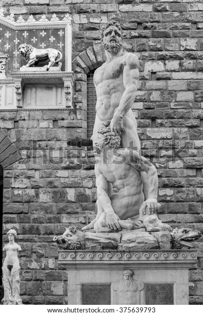 Sculture Hercules Caco Florence Stock Photo Edit Now