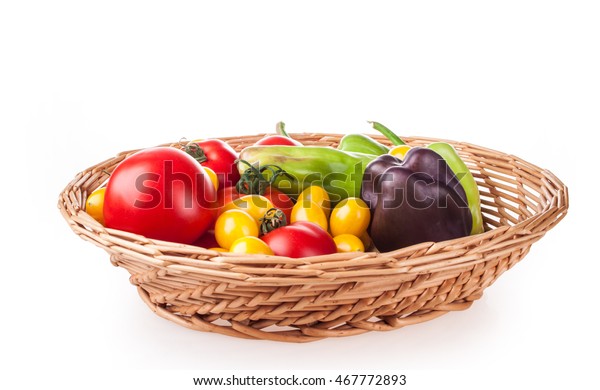 Scuttle Vegetables On White Background Stock Photo (Edit Now ...