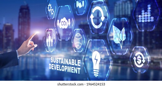 SDG - Sustainable Development Goals. Business Technology concept