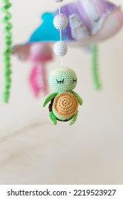 Sea Animail Baby Mobile New Baby Gift Basket. Beautiful Crochet Baby Mobile. Baby Shower Gift, Expecting Mom Gift.