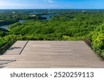 The sea of ​​Ago Bay as seen from the observation terrace of Yokoyama Observatory, Ise-Shima