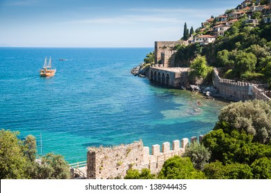 Sea Beach  In Alanya, Turkey