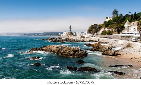 Sea Beach Rock Chile Viña Del Mar