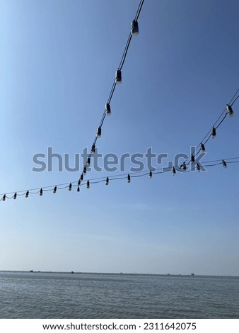 Similar – Image, Stock Photo Let’s go! … Crossing to Hallig Gröde