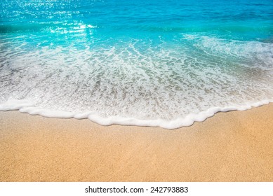 sea beach sand sun daylight relaxation landscape viewpoint for design postcard and calendar