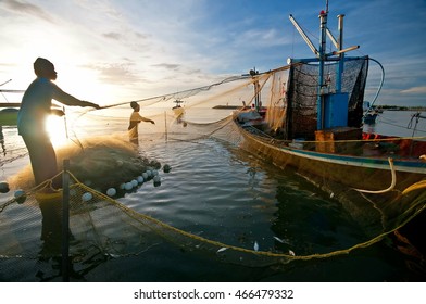 Sea Boat And Fishery