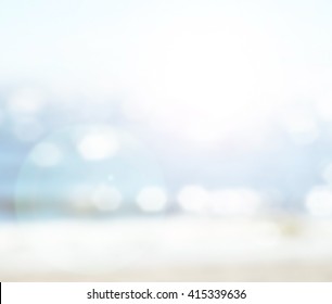 Sea bokeh blur background.