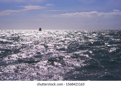 Sea Buoy In The Shannon Estuary, Ireland.