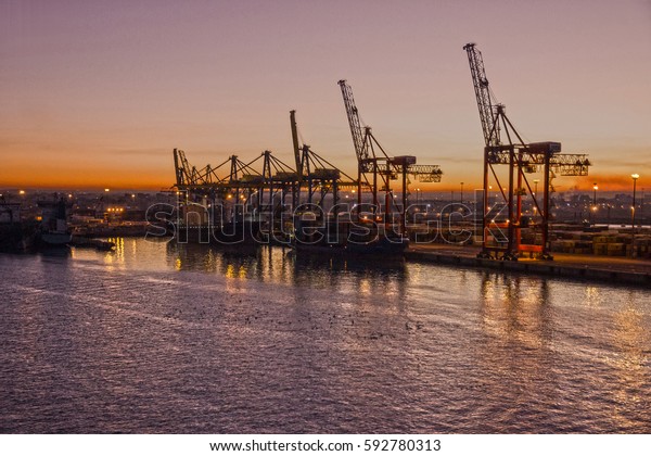 Sea Cargo Port Casablanca Marocco Stock Photo Edit Now 592780313