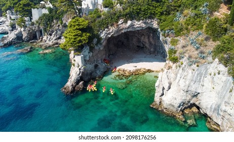 Sea Cave In Dubrovnik, Croatia