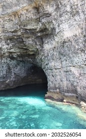 Sea Cave Entrance Of The Rock