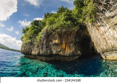 Sea Cave In The Kingdom Of Tonga