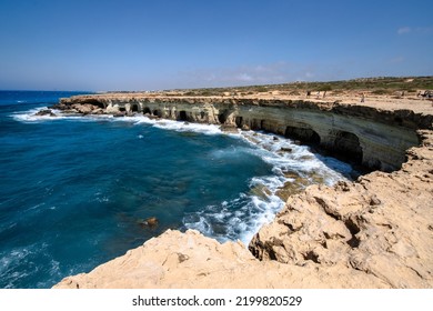 The Sea Caves Of Ayia Napa, Cape Greco, Cyprus