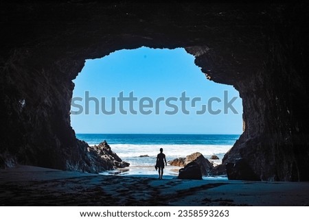 Sea Caves in beach La Solapa, Fuerteventura