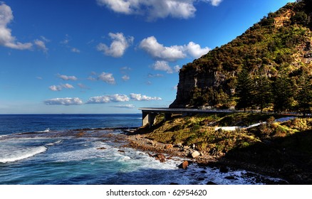 Sea Cliff Bridge Along The Grand Pacific Drive