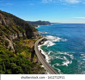 Sea Cliff Bridge Australia Drone