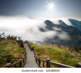 Sea of cloud with mountain - Powered by Shutterstock