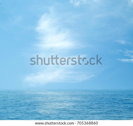 Similar – woman in red swimsuit walks by the sea. blurred