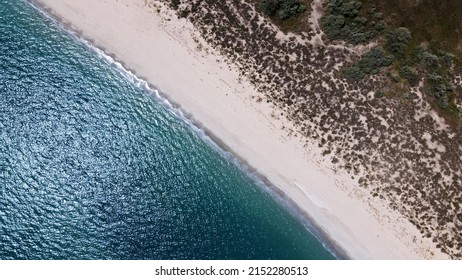 Sea Coast Filmed From A Drone, Odessa Beach