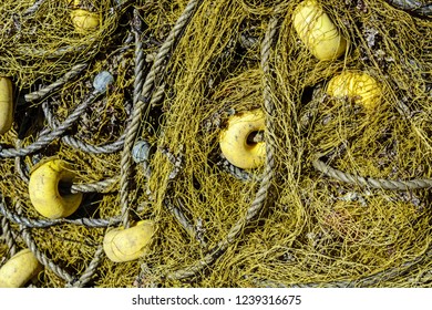 Sea Drift Net Which Dries In The Summer Sun.