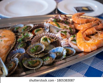 Sea Food Platter At A Restaurant In Tenerife