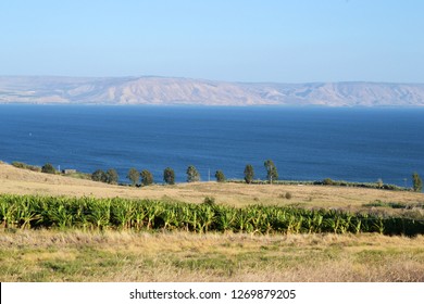 The Sea of Galilee and Church Of The Beatitudes, Israel, Sermon of the Mount of Jesus