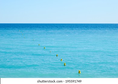 Sea with the horizon and clear skies  - Shutterstock ID 195591749
