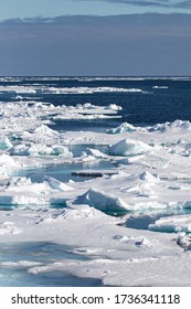 Hielo marino en el Ártico al norte de Spitsbergen