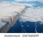 sea ice in Canadian Arctic, Devon island, Nunavut