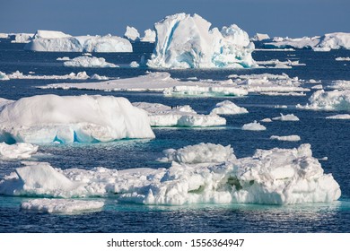 Sea Ice In The Weddell Sea Off The East Coast Of The Antarctic Peninsula In Antarctica.