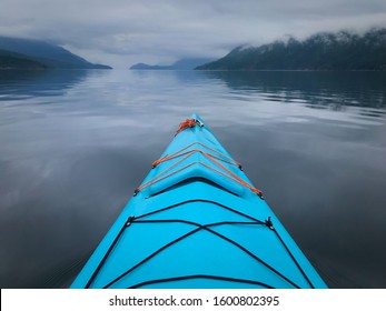 Sea Kayak On Ocean - Sechelt Inlet 