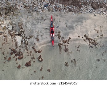 Sea Kayak On The Sand