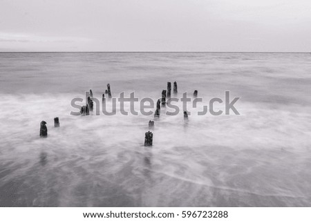 Similar – Winter am Meer Wasser