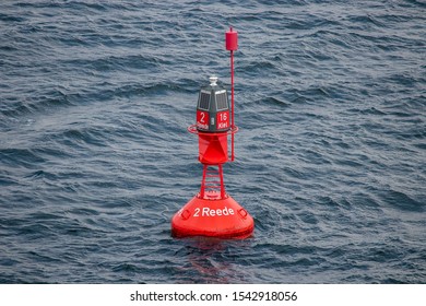 Sea Mark In The Kieler Förde Outside Kiel In Northern Germany.